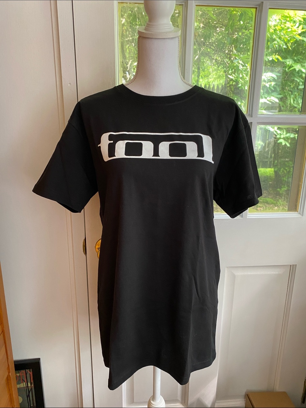 Black Band Logo T-Shirt with White Graphic